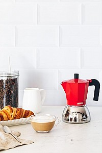 Monix Καφετιέρα Induction Inox - Red